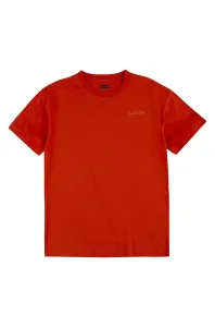 Detské bavlnené tričko Levi's červená farba, jednofarebný #8256775