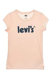 Detské bavlnené tričko Levi's oranžová farba, #225565