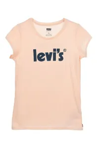 Detské bavlnené tričko Levi's oranžová farba, #225562