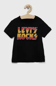 Detské bavlnené tričko Levi's šedá farba, s potlačou #9021755