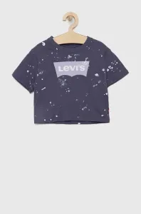 Detské bavlnené tričko Levi's tmavomodrá farba, #2563251