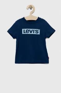 Detské bavlnené tričko Levi's tmavomodrá farba, s potlačou #9260085