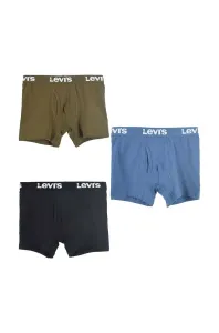 Detské boxerky Levi's 3-pak čierna farba