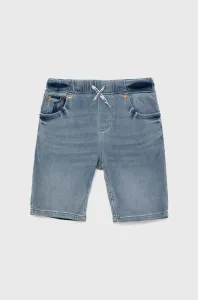 Detské rifľové krátke nohavice Levi's nastaviteľný pás #5625703