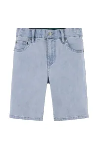 Detské rifľové krátke nohavice Levi's tmavomodrá farba