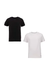 Detské tričko Levi's čierna farba, jednofarebný
