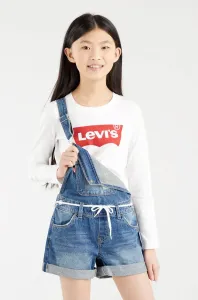 Detské tričko s dlhým rukávom Levi's biela farba #174088