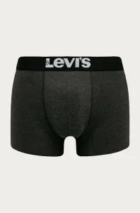 Levi's MEN SOLID BASIC BOXER 2P Pánske boxerky, tmavo sivá, veľkosť S