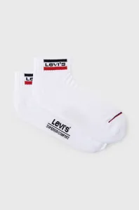 Levi's MID CUT SPRTWR LOGO 2P Ponožky, biela, veľkosť 35-38 #6233333