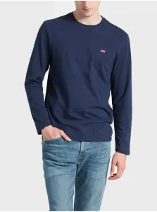 Levi's® LS ORIGINAL HM TEE Pánske tričko s dlhým rukávom, tmavo modrá, veľkosť