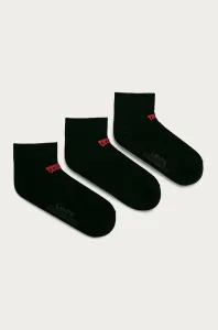 Levi's MID CUT BATWING LOGO 3P Ponožky, čierna, veľkosť 35-38