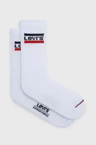 Levi's REGULAR CUT SPRTWR LOGO 2P Ponožky, biela, veľkosť 35-38