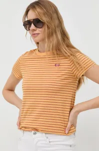 Bavlnené tričko Levi's oranžová farba #6861010