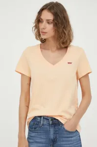Bavlnené tričko Levi's oranžová farba #8742642