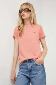 Bavlnené tričko Levi's oranžová farba #8750107