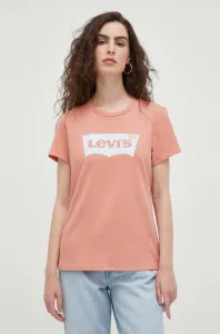 Bavlnené tričko Levi's oranžová farba #8762427
