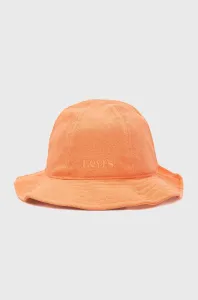 Bavlnený klobúk Levi's oranžová farba, bavlnený #7542995