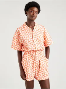 Levi's Cream-Orange Women's Patterned Short Jumpsuit® - Women #218329