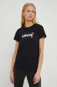Levi's® THE PERFECT TEE CLEAR FOIL Dámske tričko, čierna, veľkosť #471217
