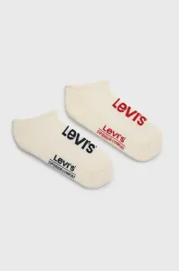 Levi's® LOW CUT SPORT LOGO 2P Unisex ponožky, biela, veľkosť #288875