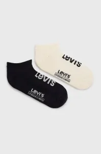 Levi's® LOW CUT SPORT LOGO 2P Unisex ponožky, čierna, veľkosť
