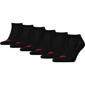 Levi's® LOW CUT BATWING LOGO 6P Unisexové ponožky, čierna, veľkosť