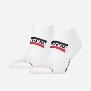Levi's® LOW CUT SPRTWR LOGO 2P Ponožky, biela, veľkosť #459144