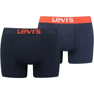 Levi's® MEN SOLID BASIC BOXER 2P Pánske boxerky, tmavo modrá, veľkosť #4214577
