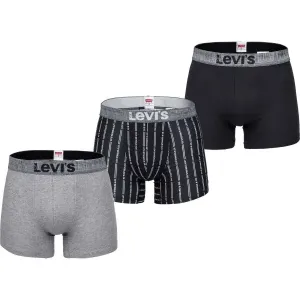 Levi's® MEN BACK IN SESSION TRUNK 3P Pánske boxerky, čierna, veľkosť #5878969