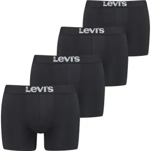 Levi's® SOLID BASIC BRIEF 4P Pánske boxerky, čierna, veľkosť #9205838