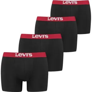 Levi's® SOLID BASIC BRIEF 4P Pánske boxerky, čierna, veľkosť #9153453