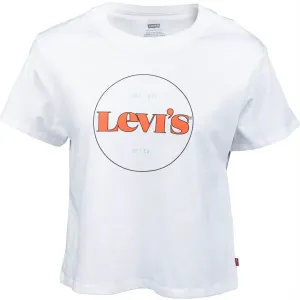 Levi's® GRAPHIC VARSITY TEE NEW CIRCLE Dámske tričko, biela, veľkosť #6253290