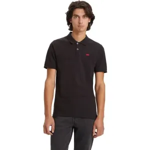 Levi's® SLIM HOUSEMARK POLO Pánske tričko Polo, čierna, veľkosť