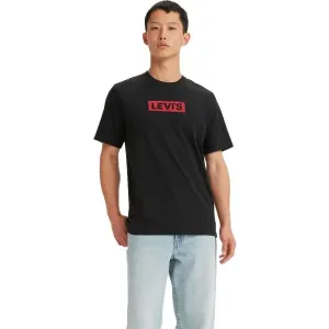 Levi's® SS RELAXED FIT TEE BOXTAB Pánske tričko, čierna, veľkosť