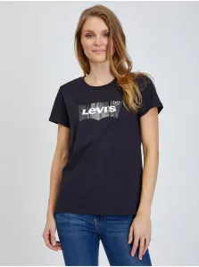 Levi's® THE PERFECT TEE CLEAR FOIL Dámske tričko, čierna, veľkosť
