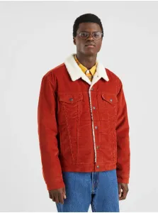 Levi's Brick Men's Denim Jacket with Fur Levi's® Sherpa Trucker - Mens #608025