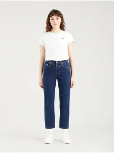 Levi's Dark Blue Women's Shortened Straight Fit Jeans Levi's® - Women #596437