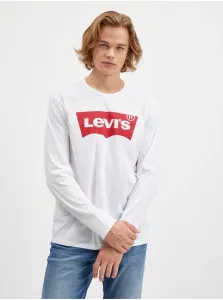 Levi's® LS STD GRAPHIC TEE Pánske tričko s dlhým rukávom, biela, veľkosť