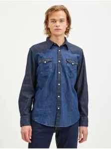 Levi's Dark Blue Mens Denim Shirt Levi's® Barstow Western Standard - Men #5990416