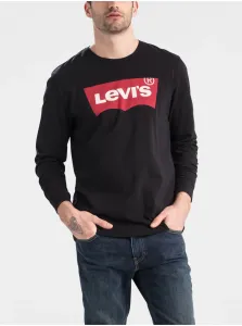 Levi's® LS STD GRAPHIC TEE Pánske tričko s dlhým rukávom, čierna, veľkosť