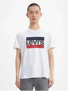 Levi's SPORTSWEAR LOGO GRAPHIC Pánske tričko, biela, veľkosť L