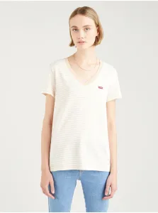 Levi's Cream-White Women's Striped T-Shirt - Women's® #709199