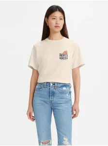 Levi's Cream Women's T-Shirt with Levi's® Print - Women