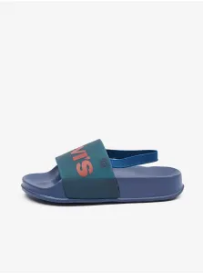 Tmavomodré chlapčenské sandále Levi's® Pool Translucent Mini #7758237