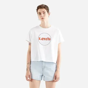 Levi's® GRAPHIC VARSITY TEE NEW CIRCLE Dámske tričko, biela, veľkosť #1002053