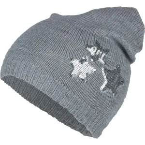 Lewro DORINKA Detská pletená čiapka, sivá, veľkosť #447036
