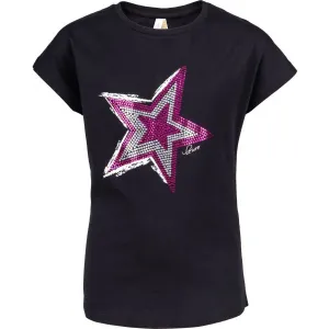 Lewro JEMIA Dievčenské tričko, čierna, veľkosť #420365