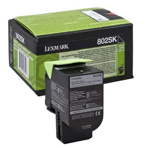 LEXMARK 802S (80C2SK0) - originálny toner, čierny, 2500 strán