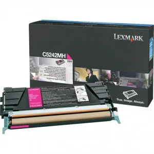 LEXMARK C5242MH - originálny toner, purpurový, 5000 strán