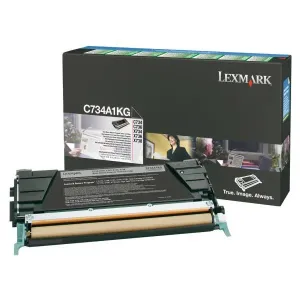 LEXMARK C734A1KG - originálny toner, čierny, 8000 strán